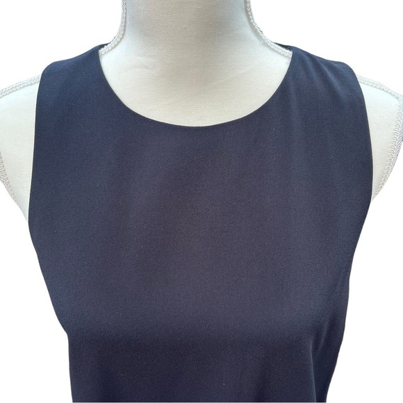 Alice + Olivia Color Block Black and Red Sleeveless Shift Dress Size Medium - Picture 2 of 9